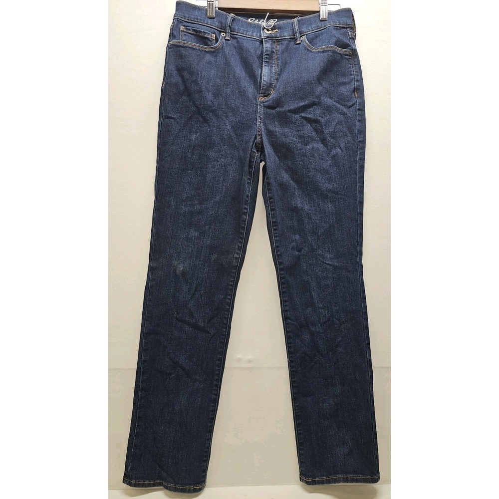 Eddie Bauer Jeans Womens 12 Slightly Curvy Minimalist Pacific NW Casual Gorpcore